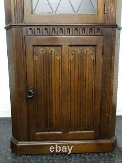 Olde Court Old Charm Oak Corner Cabinet One Of A Matching Pair For Sale