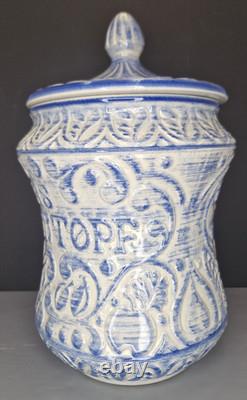 Omas Rumtopf / Granny's Rumpot Jar West Germany Vintage Pottery Keramik 163-45