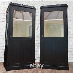 One Of A Pair Of Vintage Display Cabinets, Shop Display Cabinets, Kitchen Larder