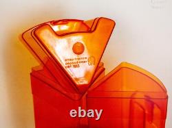 Orange Lazy Susan & 6 Orange Storage Pots Vintage Retro 1970s Kitchen Carrousel