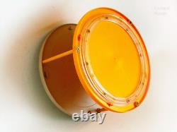 Orange Lazy Susan & 6 Orange Storage Pots Vintage Retro 1970s Kitchen Carrousel