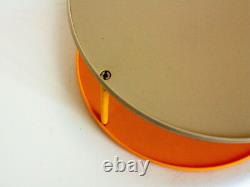 Orange Lazy Susan & 6 Orange Storage Pots Vintage Retro 1970s Kitchen Carrousel