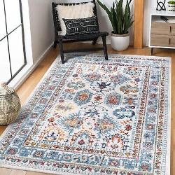 Oriental Large Area Rugs, Stain Proof Vintage Rug for Bedroom & Living Room 7650