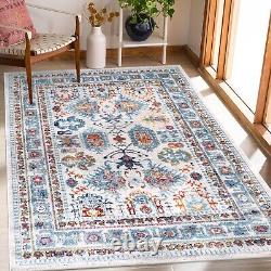 Oriental Large Area Rugs, Stain Proof Vintage Rug for Bedroom & Living Room 7650