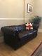 Original Leather Chesterfield Antique Brown Sofa 3 Seater
