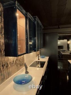 Painted kitchen display cabinet
