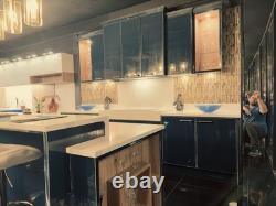 Painted kitchen display cabinet