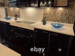 Painted kitchen display cabinet