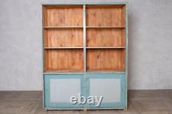 Pair Of Vintage Cupboards Shelving Unit Kitchen Cabinet Pantry Utility Storage