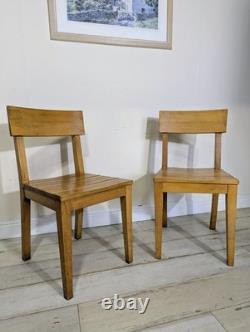 Pair Original Mid Century Kitchen Chairs Retro Vintage FREE POST