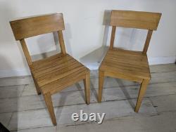 Pair Original Mid Century Kitchen Chairs Retro Vintage FREE POST