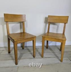 Pair Original Mid Century Kitchen Chairs Retro Vintage FREE POST