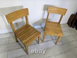 Pair Original Mid Century Kitchen Chairs Retro Vintage FREE POST