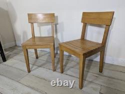 Pair Original Mid Century Kitchen Chairs Retro Vintage FREE POST