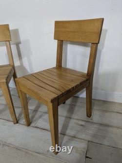 Pair Original Mid Century Kitchen Chairs Retro Vintage FREE POST