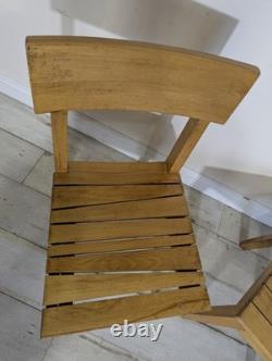 Pair Original Mid Century Kitchen Chairs Retro Vintage FREE POST