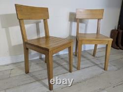 Pair Original Mid Century Kitchen Chairs Retro Vintage FREE POST