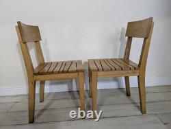 Pair Original Mid Century Kitchen Chairs Retro Vintage FREE POST