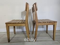 Pair Original Mid Century Kitchen Chairs Retro Vintage FREE POST