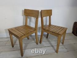 Pair Original Mid Century Kitchen Chairs Retro Vintage FREE POST