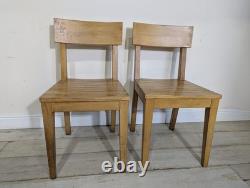 Pair Original Mid Century Kitchen Chairs Retro Vintage FREE POST