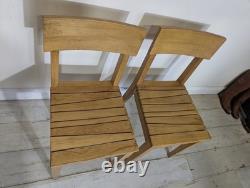 Pair Original Mid Century Kitchen Chairs Retro Vintage FREE POST