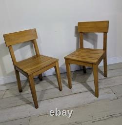 Pair Original Mid Century Kitchen Chairs Retro Vintage FREE POST