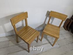 Pair Original Mid Century Kitchen Chairs Retro Vintage FREE POST