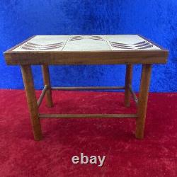 Pair of Fab Vintage Retro Handmade Small Side Table Plant Stand Tiled Top