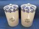 Pair Of Laura Ashley Vintage Martha Ceramic Lidded Storage Jars