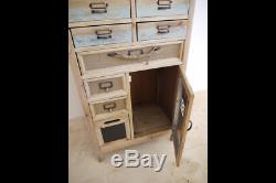 Patterned Vintage Retro Wooden Tall Chest Drawers Storage Cabinet (dx3552)