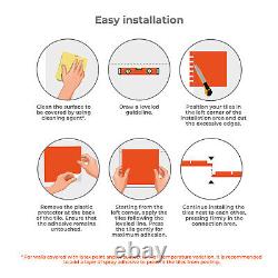 Peel and Stick Tiles Transfer Sticker Kitchen Self-Adhesive Wall Tile Paint 15cm