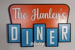 Personalised 50's style American diner sign Personalised retro kitchen sign