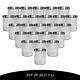 Plastic Storage Jars Silver Lid Screw Top Clear Food Containers Pots Canisters