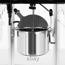 Popcorn Machine Maker Commercial Kitchen Electric 60 l /hr Stainless Steel Black