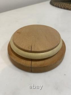 Portmeirion Botanic Birds Hoopoe Storage Jar 16cm Made in England, Wooden Lid