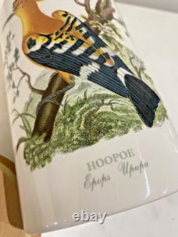 Portmeirion Botanic Birds Hoopoe Storage Jar 16cm Made in England, Wooden Lid