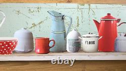 Pots & Jugs Collage Art Work Canvas Print Kitchen Dining Room Kitsch Vintagex