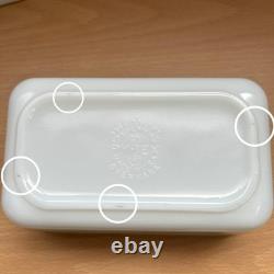 Pyrex Vintage Butterprint Refrigerator Set 4 Pieces, Retro Kitchen Storage