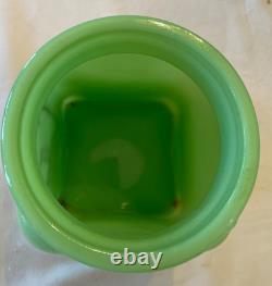 RARE Vintage Jadeite Rooster Coffee Canister 10.5