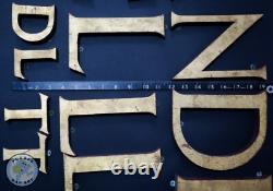 RECLAIMED WOODEN LETTERS x15 JOB LOT VINTAGE 3D LETTERS