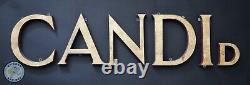 RECLAIMED WOODEN LETTERS x15 JOB LOT VINTAGE 3D LETTERS