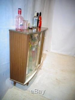 RETRO 50s 60s FORMICA COCKTAIL CABINET VINTAGE DRINKS BAR HOME BAR ATOMIC ERA