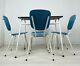 Retro 50s Table And Chairs Vintage Formica Steel Vinyl
