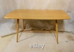 RETRO ERCOL ELM LARGE PLANK TABLE No 755 VINTAGE KITCHEN TABLE DINING TABLE