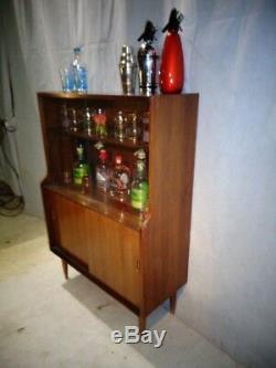 RETRO TEAK 50s 60s COCKTAIL CABINET VINTAGE HOME BAR DRINKS CABINET DRINKS BAR