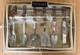 Rare Mid Century Prestiege 6 Piece Kitchen Tool Set+rack-english-in Original Box