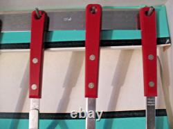 Rare Set 6 Vintage Sky-line Prestige Red Kitchen Utensil England New TV Prop etc Rare Set 6 Vintage Sky-line Prestige Red Kitchen Utensil England New TV Prop etc