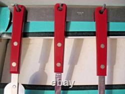 Rare Set 6 Vintage Sky-line Prestige Red Kitchen Utensil England New TV Prop etc