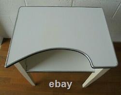 Rare Vintage Retro Shaped Formica Top Kitchen Work Table Food Prep Funky Desk